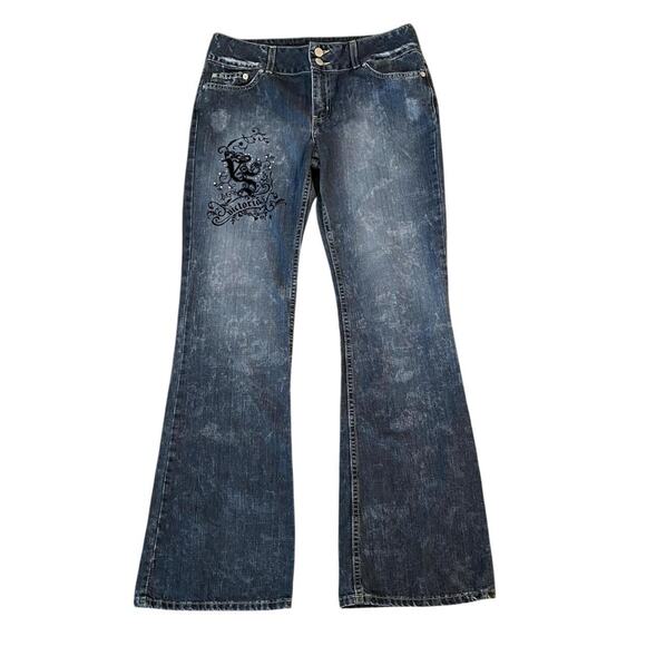 Y2k victoria's secret london jean grunge low rise flare jeans - Picture 1 of 5